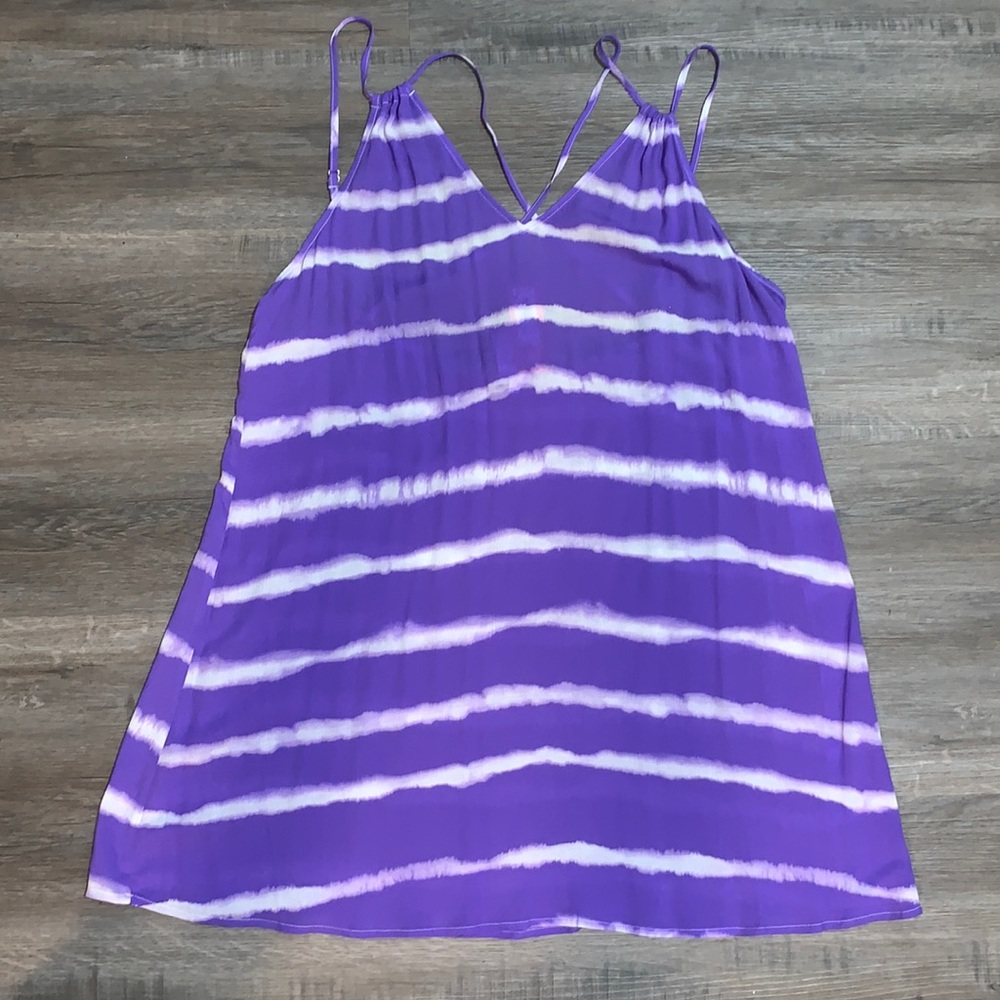 Xhilaration Striped Swim Coverup